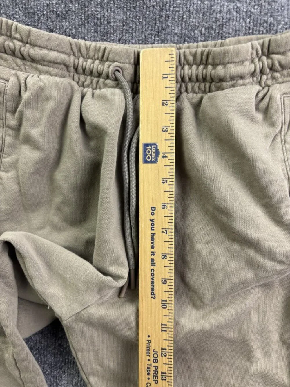 Gymshark Sweatpants Mens Medium 32x29 Beige Joggers Elastic Waist‎ Pockets Logo